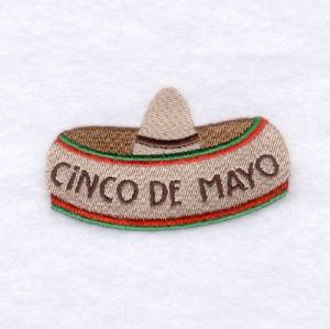 Picture of Cinco de Mayo Sombrero Machine Embroidery Design