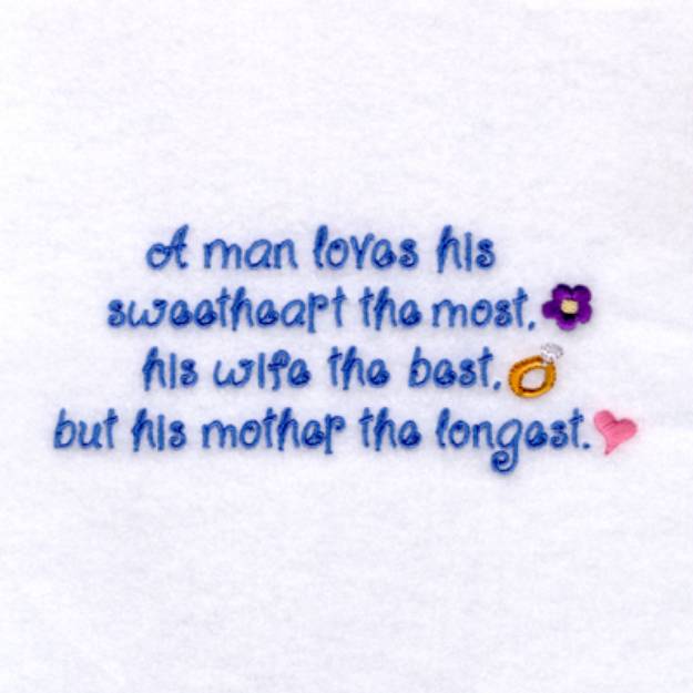 Picture of Mothers Longest Love Machine Embroidery Design