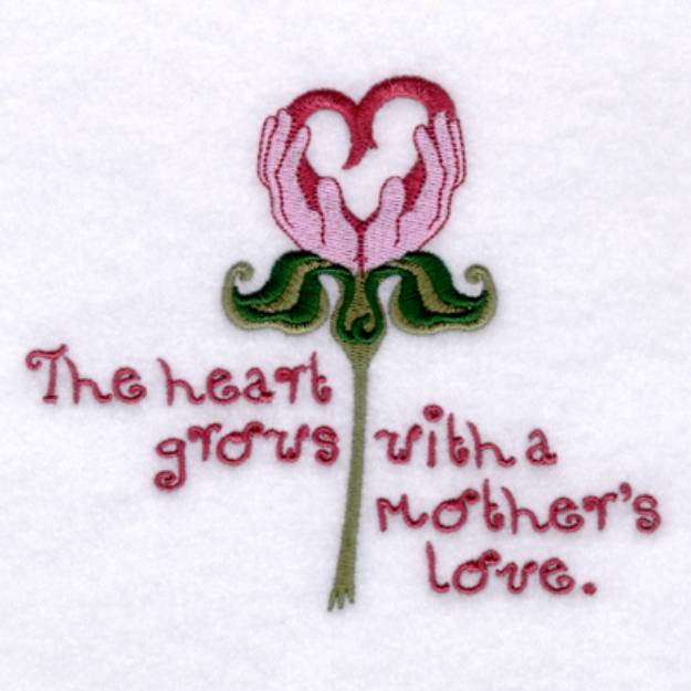 Picture of Growing Heart Machine Embroidery Design