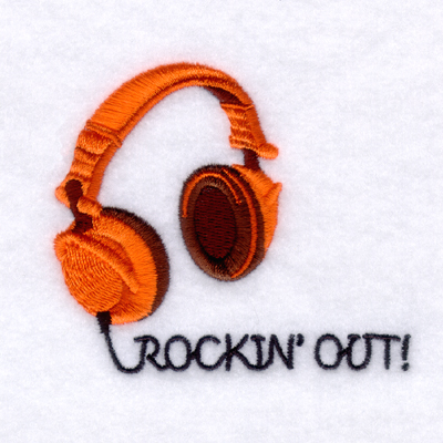 Rockin Out! Machine Embroidery Design