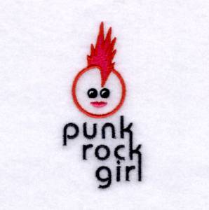 Picture of Punk Rock Girl Machine Embroidery Design