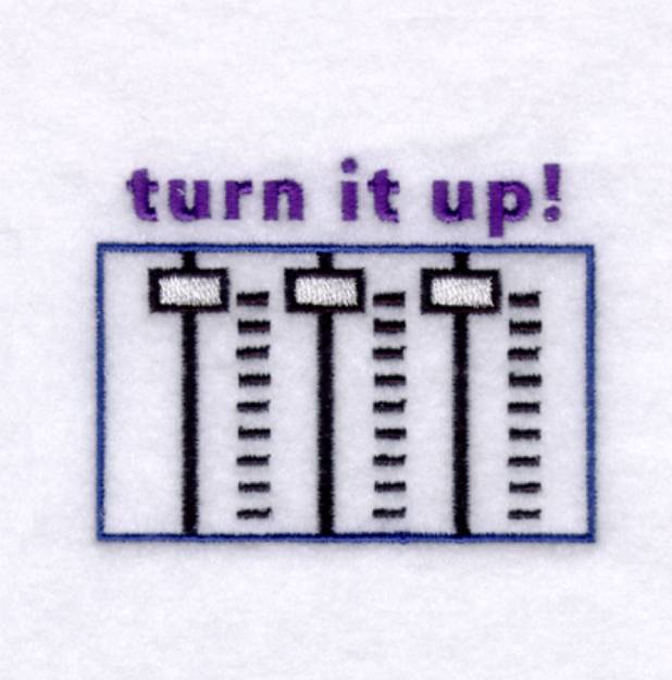 Picture of Turn it up! Machine Embroidery Design
