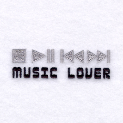 Music Lover Machine Embroidery Design
