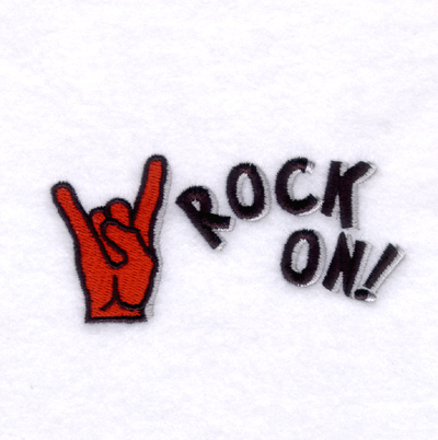 Rock On! Machine Embroidery Design