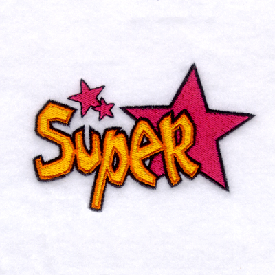 Super Star Machine Embroidery Design