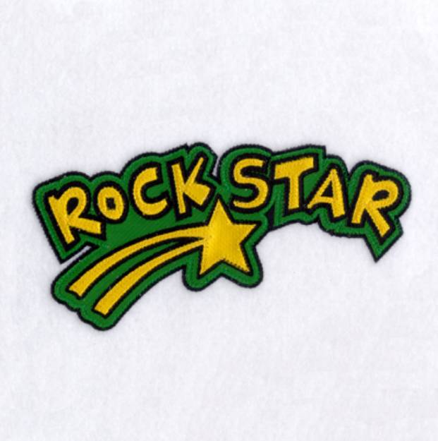 Picture of Rock Star - Applique Machine Embroidery Design