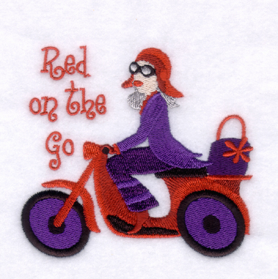 Red Hat on the Go Machine Embroidery Design