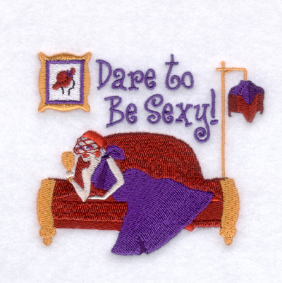 Red Hat Dare to be Sexy! Machine Embroidery Design