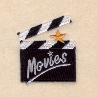 Movie Clapper Board - Cut Machine Embroidery Design