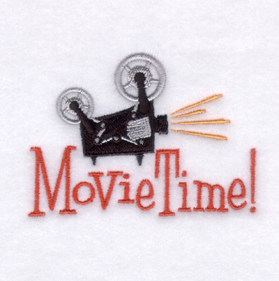 Movie Time! Machine Embroidery Design