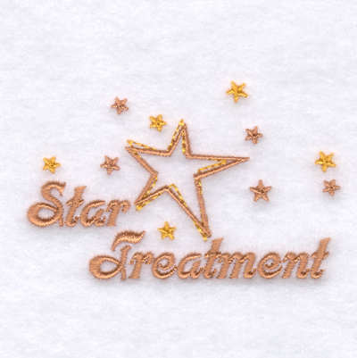 Star Treatment Machine Embroidery Design