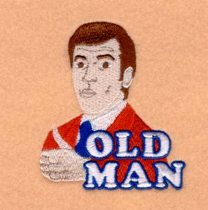 Picture of Old Man Machine Embroidery Design