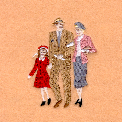 Family Time Machine Embroidery Design
