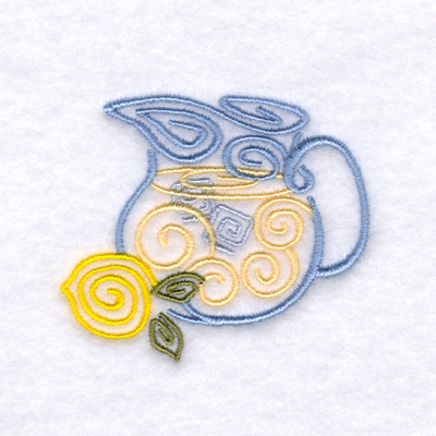Lemonade Swirls Machine Embroidery Design