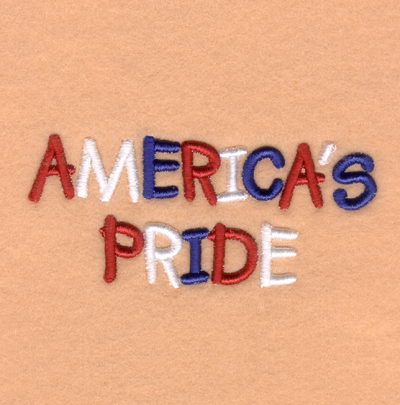 Americas Pride (Puff) Machine Embroidery Design