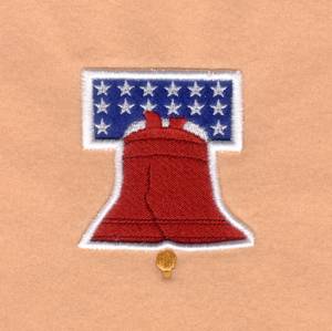 Picture of Liberty Bell (Puff) Machine Embroidery Design