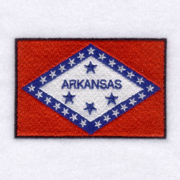 Picture of Arkansas State Flag Machine Embroidery Design