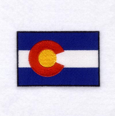Colorado State Flag Machine Embroidery Design