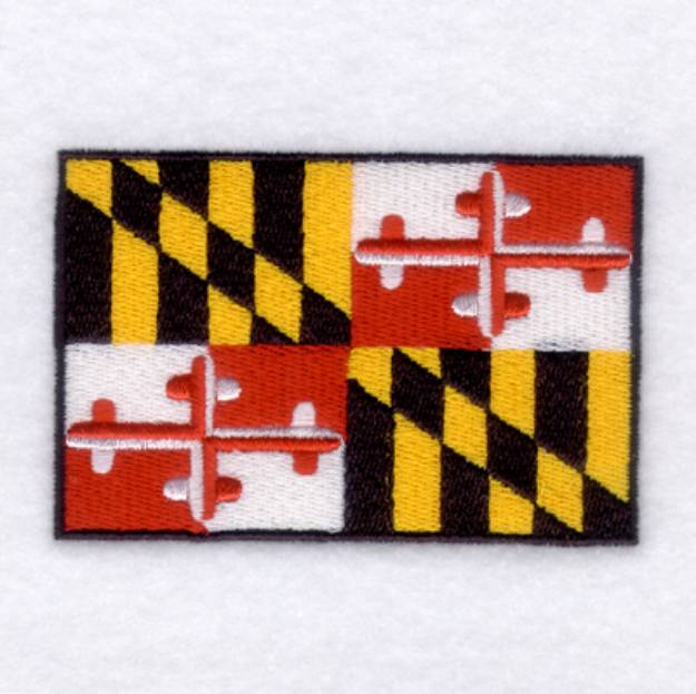 Picture of Maryland State Flag Machine Embroidery Design
