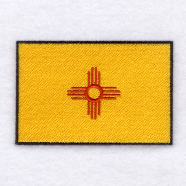 Picture of New Mexico State Flag Machine Embroidery Design