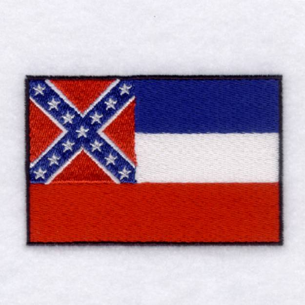 Picture of Mississippi State Flag Machine Embroidery Design
