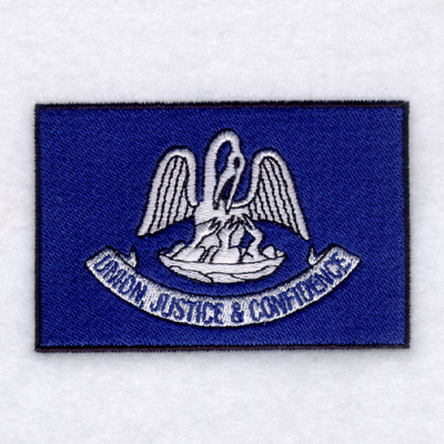 Louisiana State Flag Machine Embroidery Design