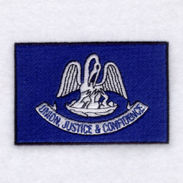 Picture of Louisiana State Flag Machine Embroidery Design