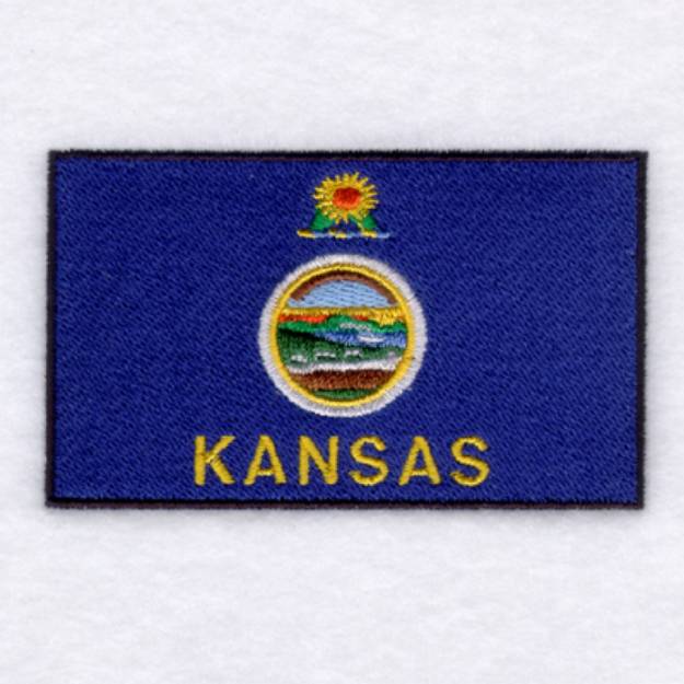 Picture of Kansas State Flag Machine Embroidery Design