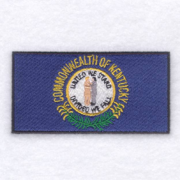 Picture of Kentucky State Flag Machine Embroidery Design