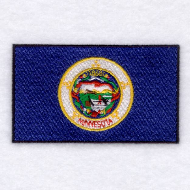 Picture of Minnesota State Flag Machine Embroidery Design