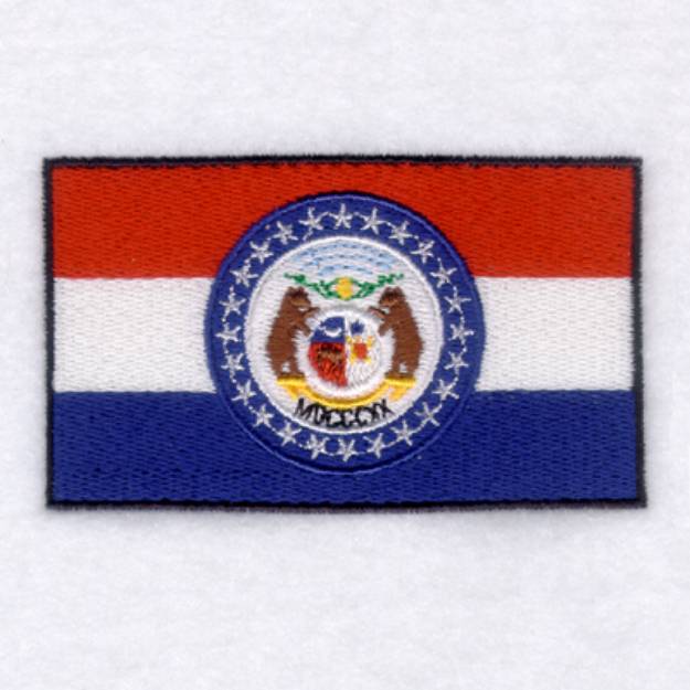 Picture of Missouri State Flag Machine Embroidery Design
