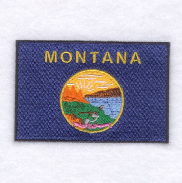 Picture of Montana State Flag Machine Embroidery Design