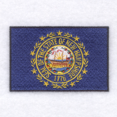 New Hampshire State Flag Machine Embroidery Design