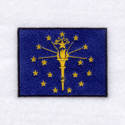 Indiana State Flag Machine Embroidery Design
