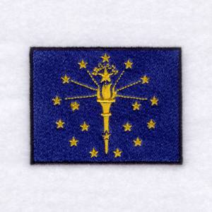 Picture of Indiana State Flag Machine Embroidery Design