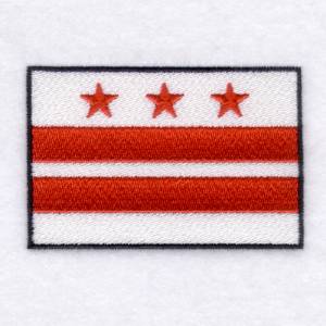Picture of District of Columbia Flag Machine Embroidery Design
