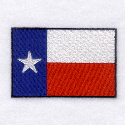 Texas State Flag Machine Embroidery Design