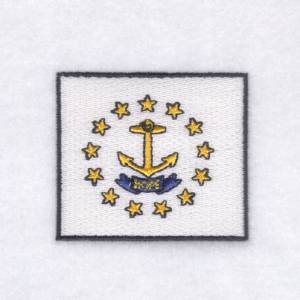 Picture of Rhode Island Stage Flag Machine Embroidery Design