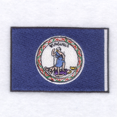 Virginia State Flag Machine Embroidery Design