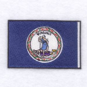 Picture of Virginia State Flag Machine Embroidery Design