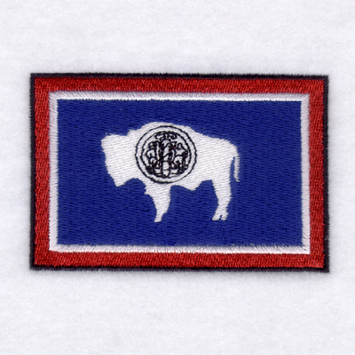 Wyoming State Flag Machine Embroidery Design