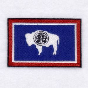 Picture of Wyoming State Flag Machine Embroidery Design