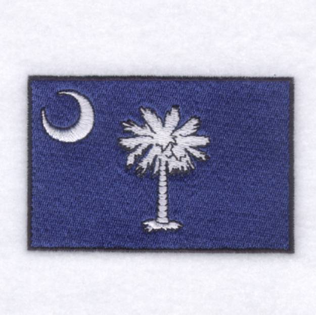Picture of South Carolina State Flag Machine Embroidery Design