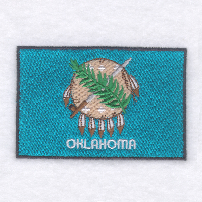 Oklahoma State Flag Machine Embroidery Design
