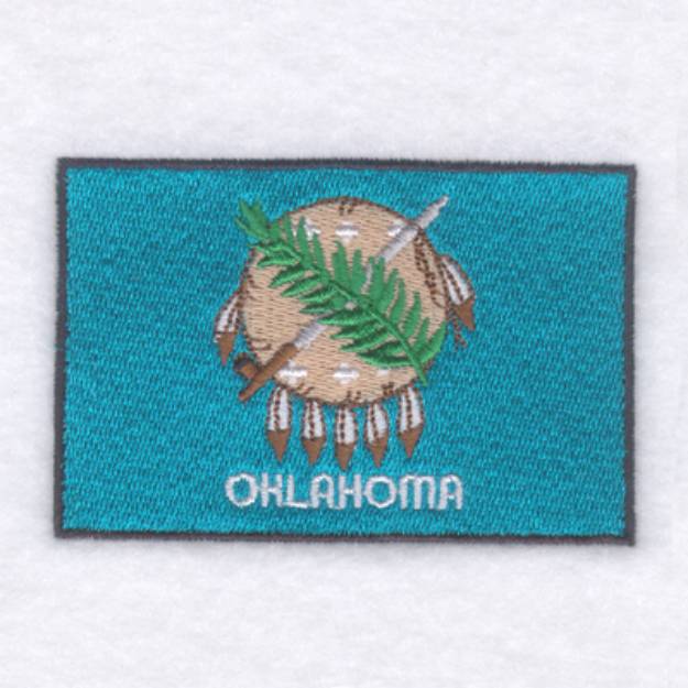 Picture of Oklahoma State Flag Machine Embroidery Design