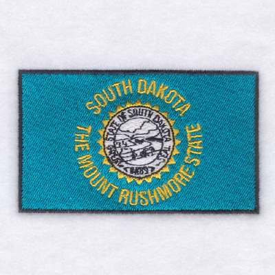 South Dakota State Flag Machine Embroidery Design