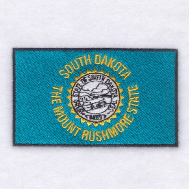 Picture of South Dakota State Flag Machine Embroidery Design