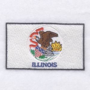 Picture of Illinois State Flag Machine Embroidery Design