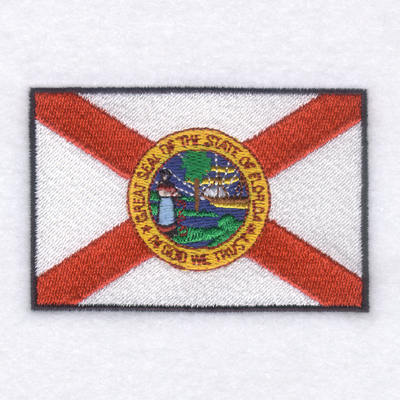 Florida State Flag Machine Embroidery Design