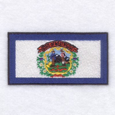 West Virginia State Flag Machine Embroidery Design